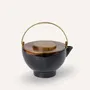 Accessoires thé et café - Théière, anse rotin, émail terre flamée Ket Tinh - L INDOCHINEUR X RIVÊT