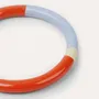 Bracelets - Jonc fin en bois laqué orange, bleu clair et sable, taille L - L INDOCHINEUR X RIVÊT