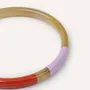Bracelets - Round thin bracelet tricolor lacquer, size L - L INDOCHINEUR X RIVÊT