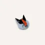 Brooches - Cat Brooch in horn and lacquer - L INDOCHINEUR X RIVÊT
