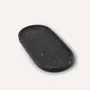 Plateaux - Plateau oval en marbre noir L - L INDOCHINEUR X RIVÊT