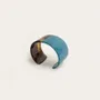 Bracelets - Thin cuff in sky blue lacquer and clog size M - L INDOCHINEUR X RIVÊT