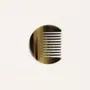 Hair accessories - Black Marbled Horn Afro Comb - L INDOCHINEUR X RIVÊT