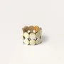 Bracelets - Articulated bracelet with 2 crown pieces in blond horn - L INDOCHINEUR X RIVÊT