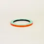 Bracelets - Bangle in horn with lacquer in orange and green, size M - L INDOCHINEUR X RIVÊT