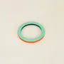 Bracelets - Bangle in horn with lacquer in orange and green, size L - L INDOCHINEUR X RIVÊT