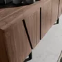 Sideboards - Walnut and black steel sideboard - ANGEL CERDÁ