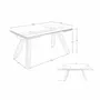 Dining Tables - Rectangular tempered glass extending dining table - ANGEL CERDÁ