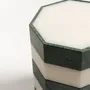 Coffee tables - Marble & Natural Stone Side Table — Gisou Bicolour - STUDIO GAÏA