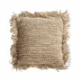 Coussins - JORDI - Coussin en raphia naturel déhoussable avec zip - HYDILE