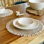 Sets de table - CAURI - Set de table blanc en rotin et coquillage - HYDILE