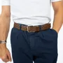 Leather goods - OMER taupe leather belt - MONSIEUR CHARLI