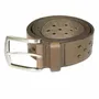 Leather goods - OMER taupe leather belt - MONSIEUR CHARLI