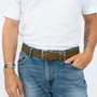 Leather goods - Ceinture en cuir OCTAVE olive - MONSIEUR CHARLI