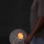 Lampadaires - Lampadaires Dvo — Duo de lumière sculptural en fibre de chanvre - PLETOSTUDIO