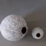 Lampadaires - Lampadaires Dvo — Duo de lumière sculptural en fibre de chanvre - PLETOSTUDIO