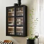 Ensembles muraux - Armoire murale VIVA, 2 portes - noire - NORDAL