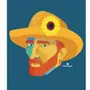 Affiches - Feuille illustrée de Van Gogh - KALIDOSKOPIO
