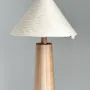 Floor lamps - Tokio Floor Lamp – Minimalist Maple Wood Base with Cotton Cord Shade - PLETOSTUDIO