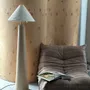 Floor lamps - Tokio Floor Lamp – Minimalist Maple Wood Base with Cotton Cord Shade - PLETOSTUDIO