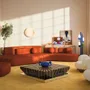 Coffee tables - Op-Art Center Table Handmade in Portugal By Malabar - MALABAR