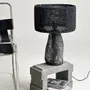 Table lamps - Smola Table Lamp – Handmade Raffia Shade & Sculptural Base Lighting - PLETOSTUDIO
