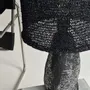 Table lamps - Smola Table Lamp – Handmade Raffia Shade & Sculptural Base Lighting - PLETOSTUDIO