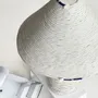 Table lamps - Nava Table Lamp – Cotton Cord Base & Sculptural Patina Finish - PLETOSTUDIO