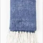 Throw blankets - TOM indigo acrylic plaid - MONSIEUR CHARLI