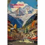 Objets de décoration - Chamonix Mont-Blanc Vintage Poster - VANTOUR LDA