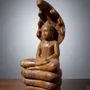 Sculptures, statuettes and miniatures - Buddha protected by Naga - SATCHA