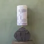 Lampes de table - Chocolate Sprinkles unglazed ceramic table lamp - STUDIO WILD ORANGE