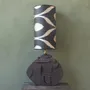 Lampes de table - Chocolate Sprinkles unglazed ceramic table lamp - STUDIO WILD ORANGE