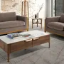 Coffee tables - Fiberglass coffee table with marble effect - ANGEL CERDÁ