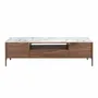 Sideboards - Fiberglass TV cabinet with marble and walnut effect - ANGEL CERDÁ