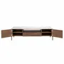Sideboards - Fiberglass TV cabinet with marble and walnut effect - ANGEL CERDÁ