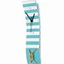 Clocks - Nautic light blue wall clock 10x41 cm - CARNEOL GLASS