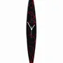 Clocks - Geo black-red wall clock 6x41 cm - CARNEOL GLASS