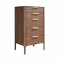 Chests of drawers - Walnut chiffonier and marble imitation glass - ANGEL CERDÁ