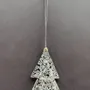 Christmas garlands and baubles - Christmas tree ornament in transparent-red-black colour - CARNEOL GLASS