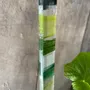 Floral decoration - Small orange-red leaf with white gestures - CARNEOL GLASS
