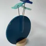 Vases - Round vase set, turqouise color 13 cm - CARNEOL GLASS