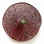 Floral decoration - Medium -sized glass calabel flower for outdoor in turquoise colour with 43 cm stainless steel stem. - CARNEOL GLASS
