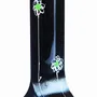Vases - Geometry 14x36 cm vase with white-grey-red colours - CARNEOL GLASS