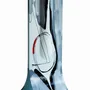 Vases - Geometry 14x36 cm vase with white-grey-red colours - CARNEOL GLASS