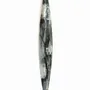 Clocks - Amasonas silver-orange wall clock 10x70 cm - CARNEOL GLASS
