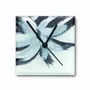 Floral decoration - Large size glass flower for indoor use in red colour with 50 cm stainless steel stem - CARNEOL GLASS