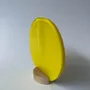 Vases - Round vase in yellow color 13 cm - CARNEOL GLASS