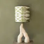 Lampes de table - Lampe inférieure en céramique fabriquée à la main, pièce unique - STUDIO WILD ORANGE