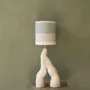 Lampes de table - Lampe inférieure en céramique fabriquée à la main, pièce unique - STUDIO WILD ORANGE